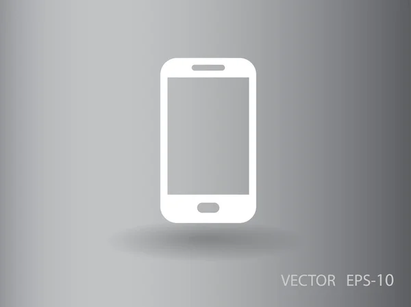 Platte pictogram van smartphone — Stockvector