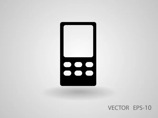 Flat  icon of cellphone — Stock Vector