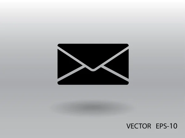 Icono plano de la letra — Vector de stock