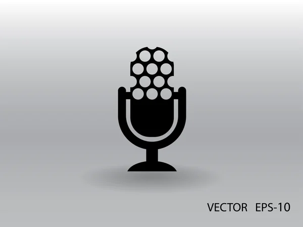 Icono del micrófono — Vector de stock