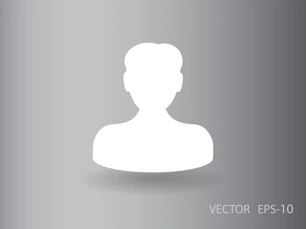Плоска ікона бізнесмена — стоковий вектор
