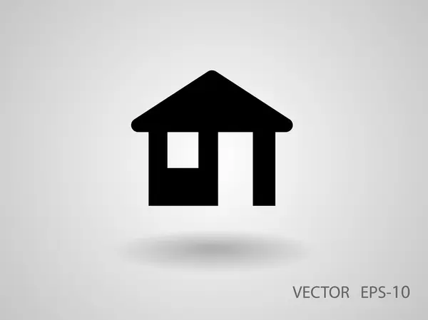 Icono plano del hogar — Vector de stock