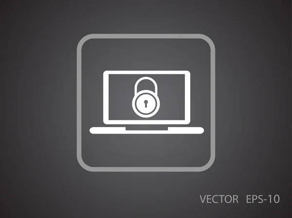 Icono de seguridad de Internet — Vector de stock