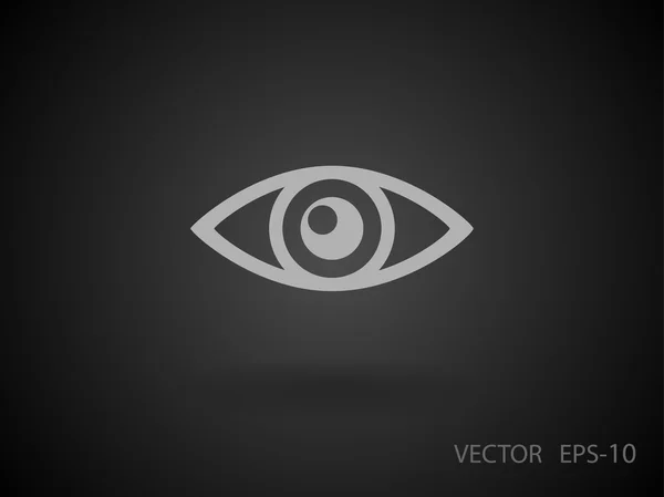 Icono plano de supervisión — Vector de stock