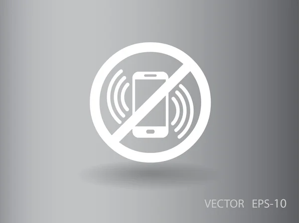 Выключите значок телефона — стоковый вектор