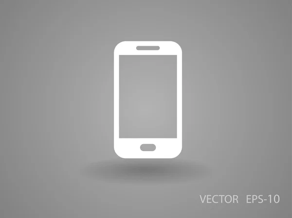 Плоский значок смартфона — стоковий вектор