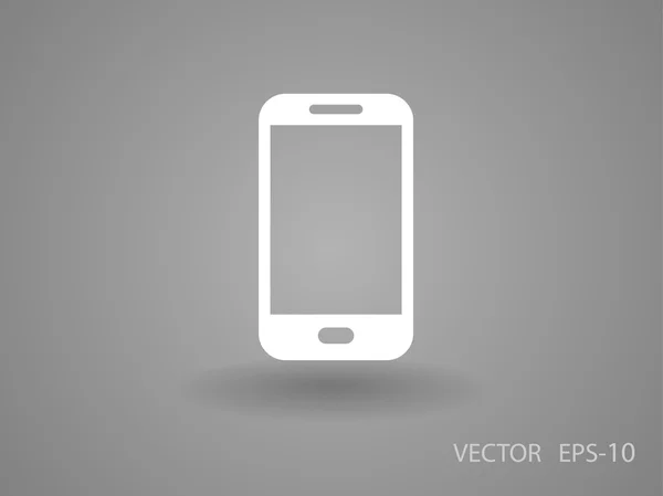 Icono plano del teléfono inteligente — Archivo Imágenes Vectoriales