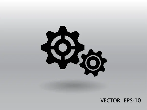 Versnellingen Ikoon — Stockvector