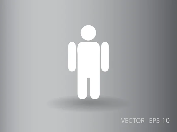 Плоская икона бизнесмена — стоковый вектор