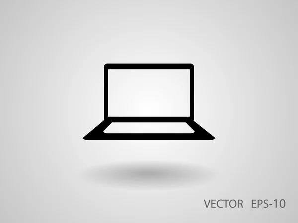 Ploché ikony laptop — Stockový vektor