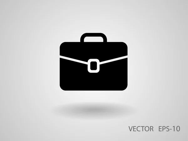 Icono plano del maletín — Vector de stock