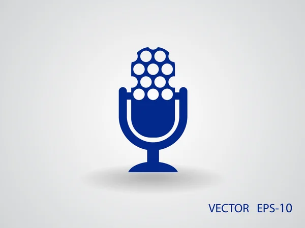 Icône de microphone — Image vectorielle