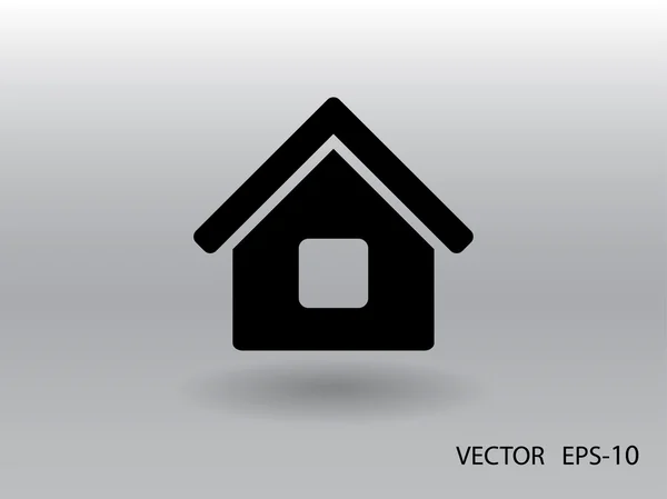 Icono plano del hogar — Archivo Imágenes Vectoriales