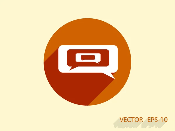 Pictograma chat — Vector de stoc