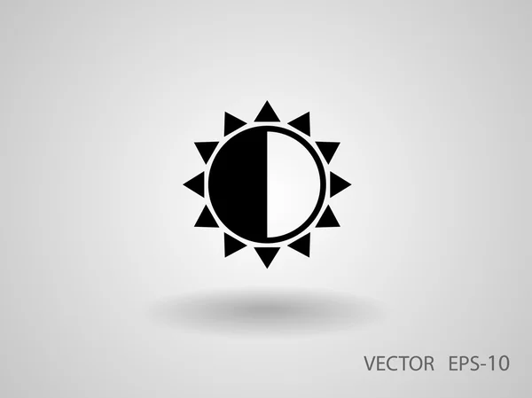 Значок яркости — стоковый вектор