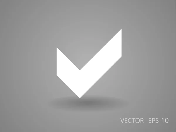 Lapos ikon jelölőnégyzetet — Stock Vector