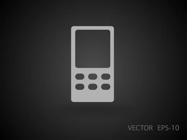 Flat  icon of cellphone — Stock Vector