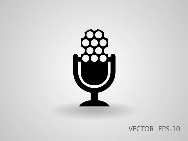 Microfoonicoon — Stockvector