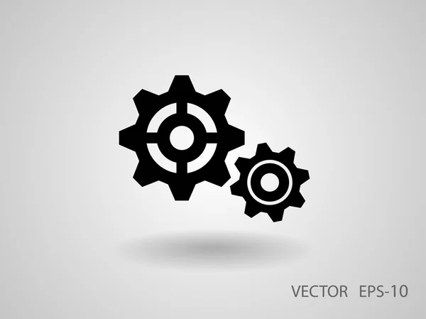 Icono de engranajes — Vector de stock