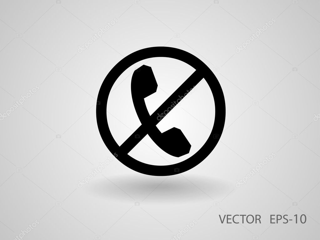 Turn off phone icon Stock Vector by ©ArchManStocker 85335012
