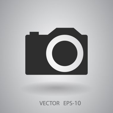 bir kameranın düz simgesi