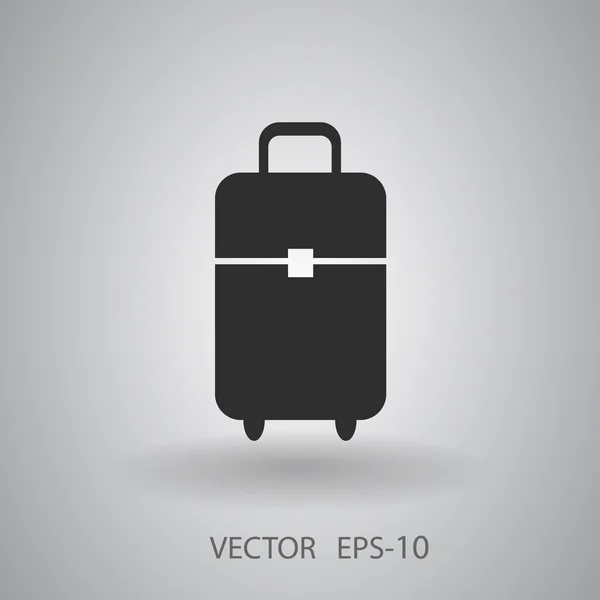 Icono plano de la bolsa — Vector de stock