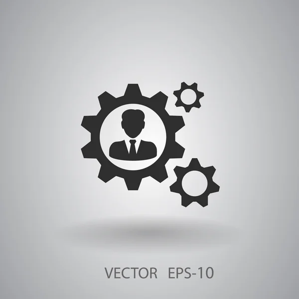 Team werk pictogram — Stockvector