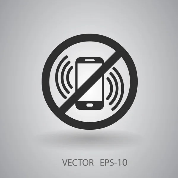 Éteindre l'icône du téléphone — Image vectorielle
