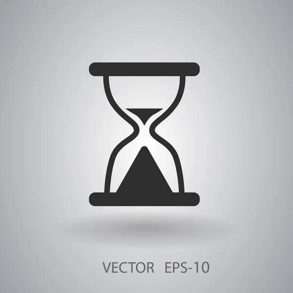 Flat ikonen av timglas — Stock vektor