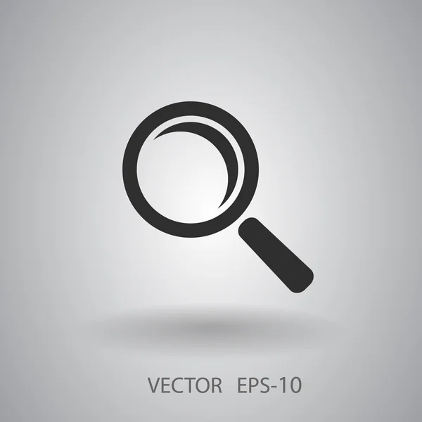 Flat ikonen för lupp — Stock vektor