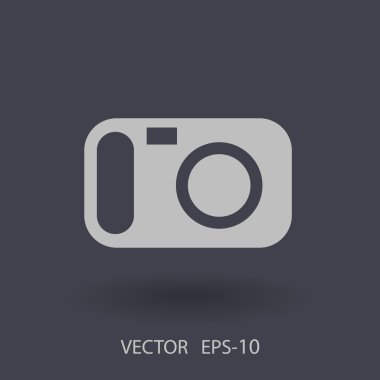 bir kameranın düz simgesi