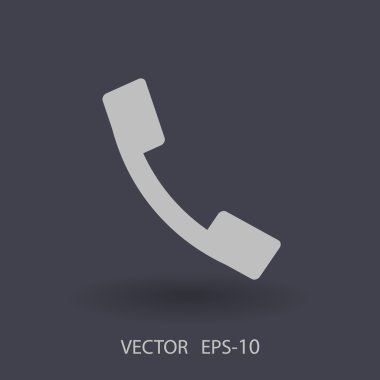 düz bir telefon simgesi