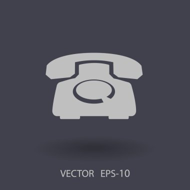 düz bir telefon simgesi