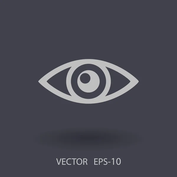 Icono plano de supervisión — Vector de stock