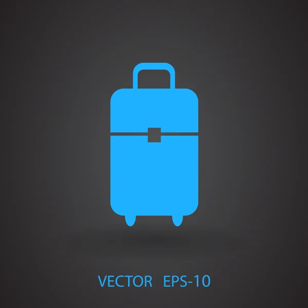 Icono plano de la bolsa — Vector de stock