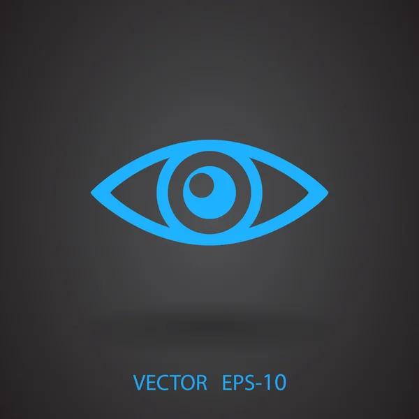 Icono plano de supervisión — Vector de stock