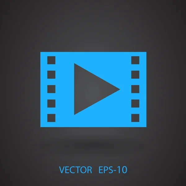 Flat ikonen för video — Stock vektor