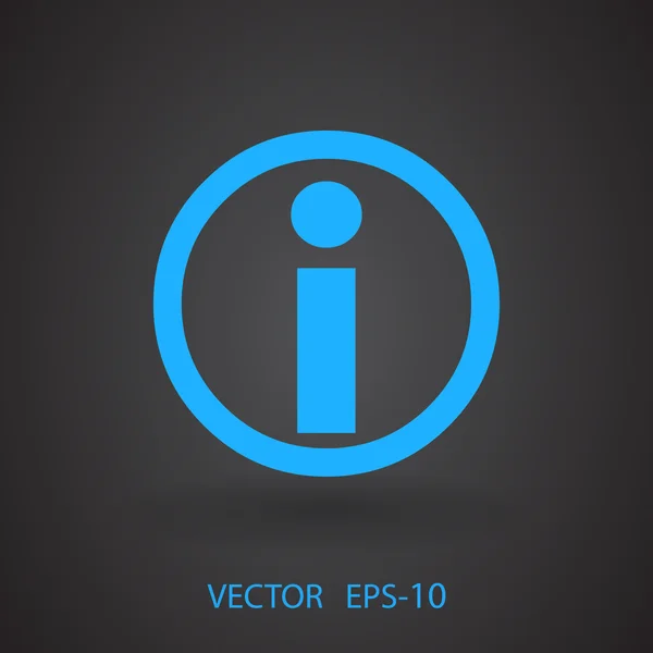 Ploché ikony info — Stockový vektor