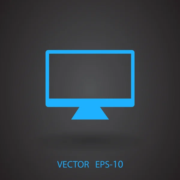 Ploché ikony monitoru — Stockový vektor