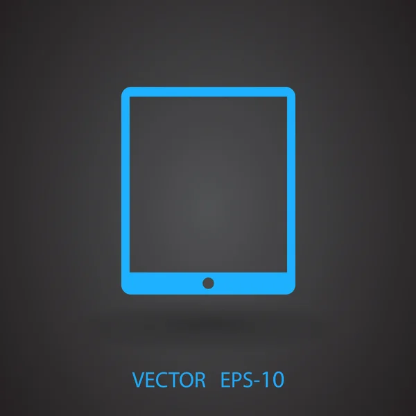 Icône plate du pavé tactile — Image vectorielle