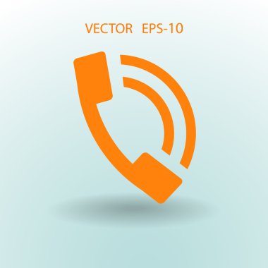 düz bir telefon simgesi