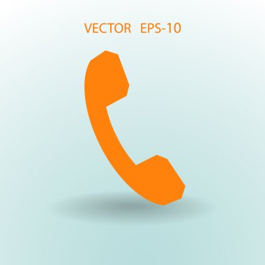 düz bir telefon simgesi