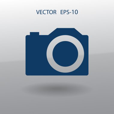 bir kameranın düz simgesi