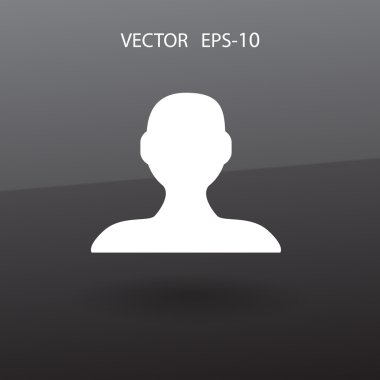 iş adamının düz simgesi