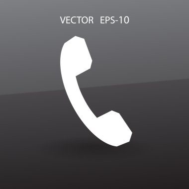 düz bir telefon simgesi