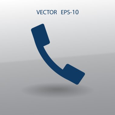 düz bir telefon simgesi