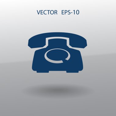 düz bir telefon simgesi