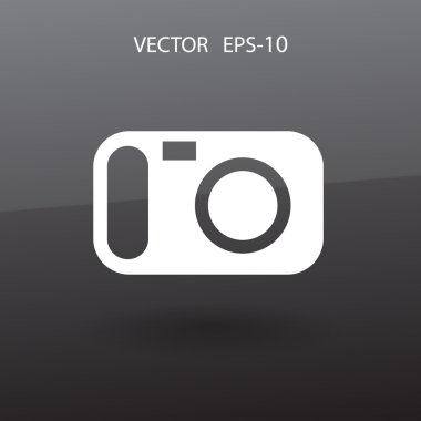 bir kameranın düz simgesi