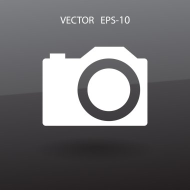 bir kameranın düz simgesi