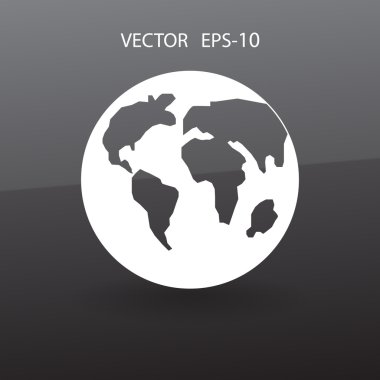 Dünyanın düz simgesi